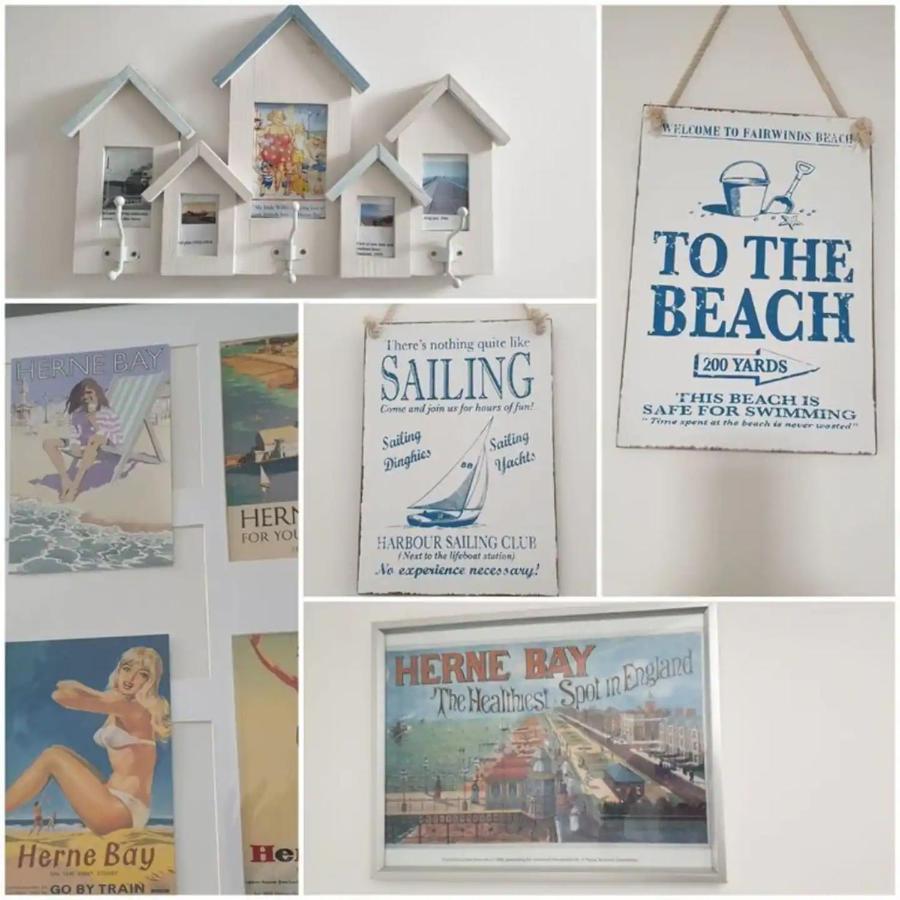 Top Floor Flat With Sea View แฮร์นเบย์ ภายนอก รูปภาพ